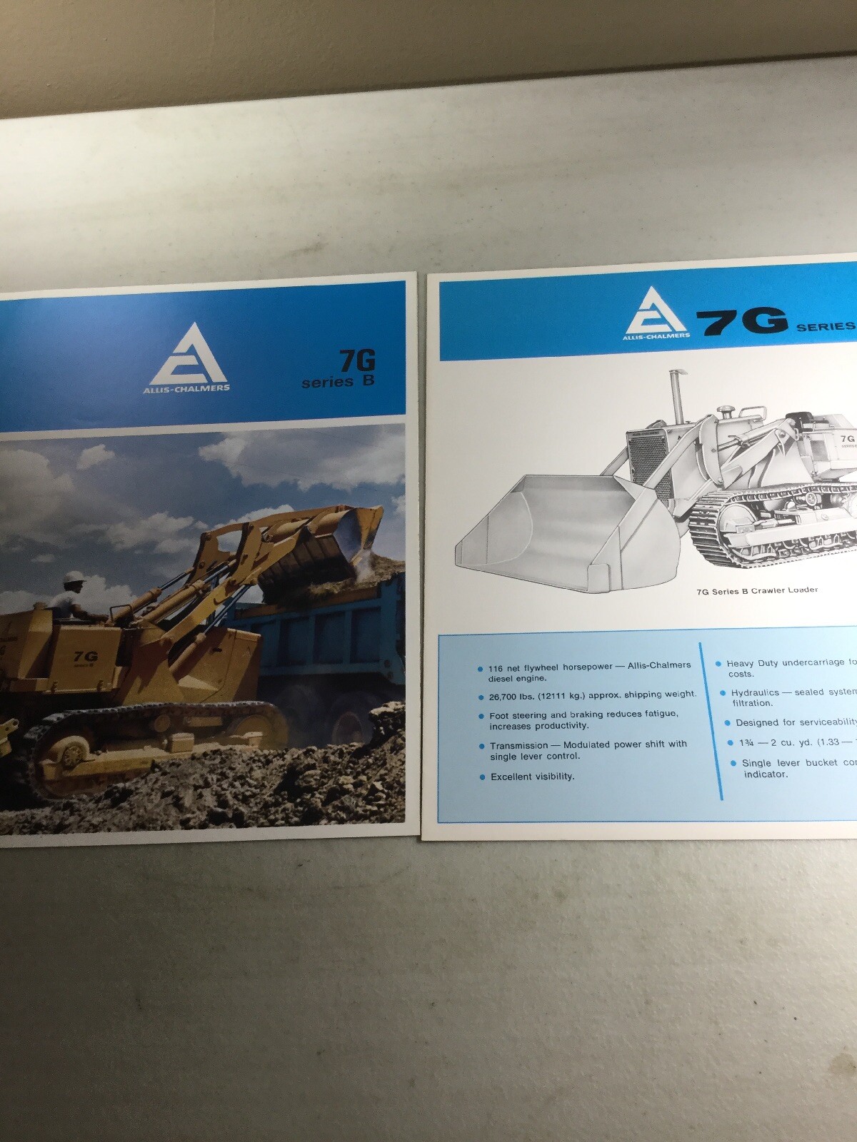 Allis Chalmers 7G Series B Crawler Loader Sales Brochure (Sales Literature)
