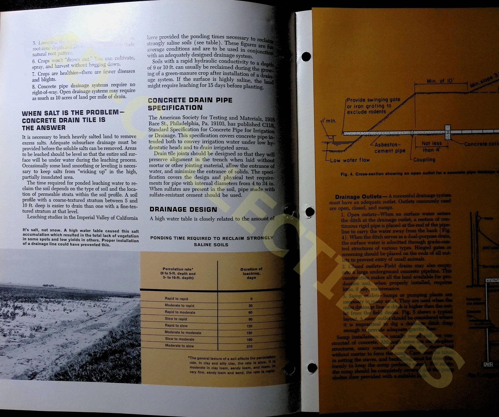 Vintage Farm Brochure 1966 Portland Cement Concert for Agriculture