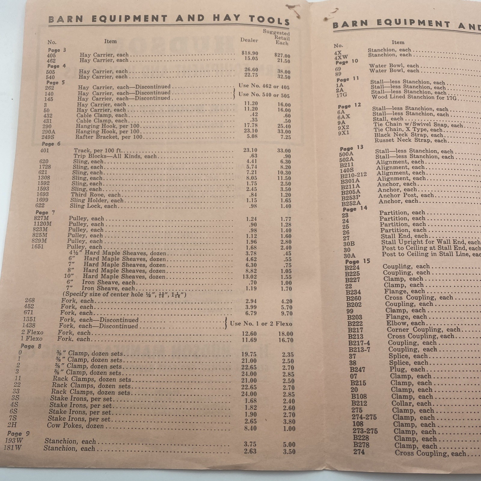 Vintage 1947 Hudson Barn Equipment Hay Tools Brochure Agriculture Advert F44