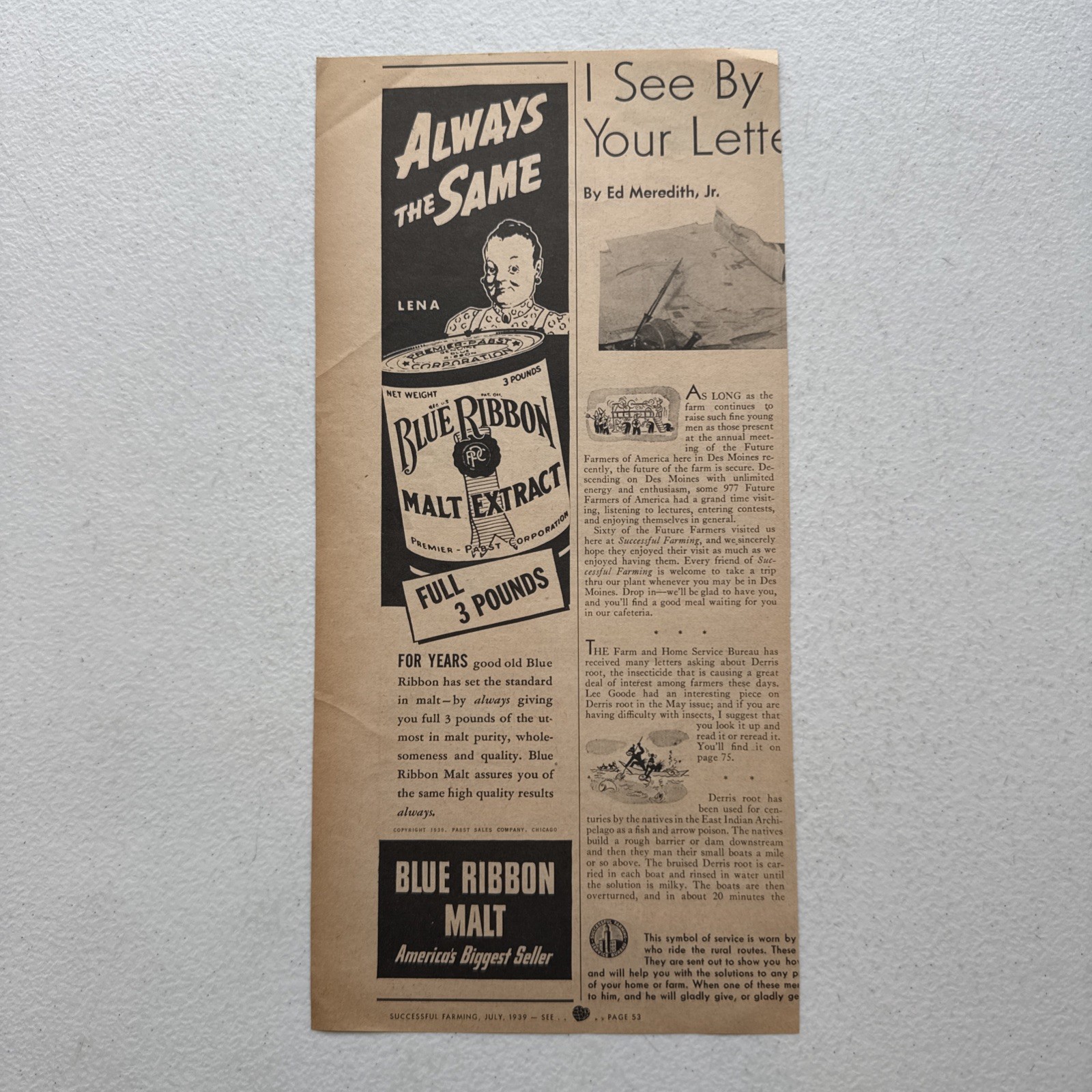 Oliver Grain Master Combines Successful Farming July 1939 Advertisement