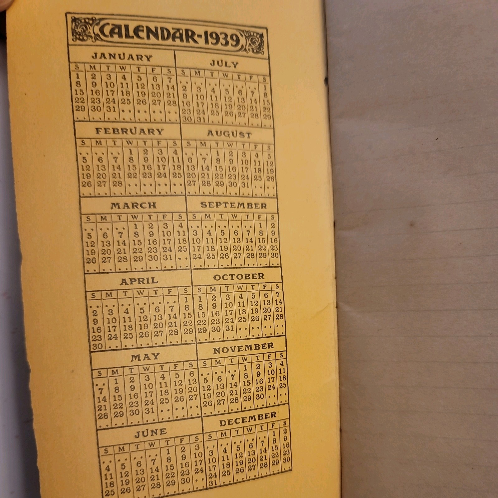 Armours Big Crop Fertilizer 1939 1940 Note Pad Atlanta Geogria