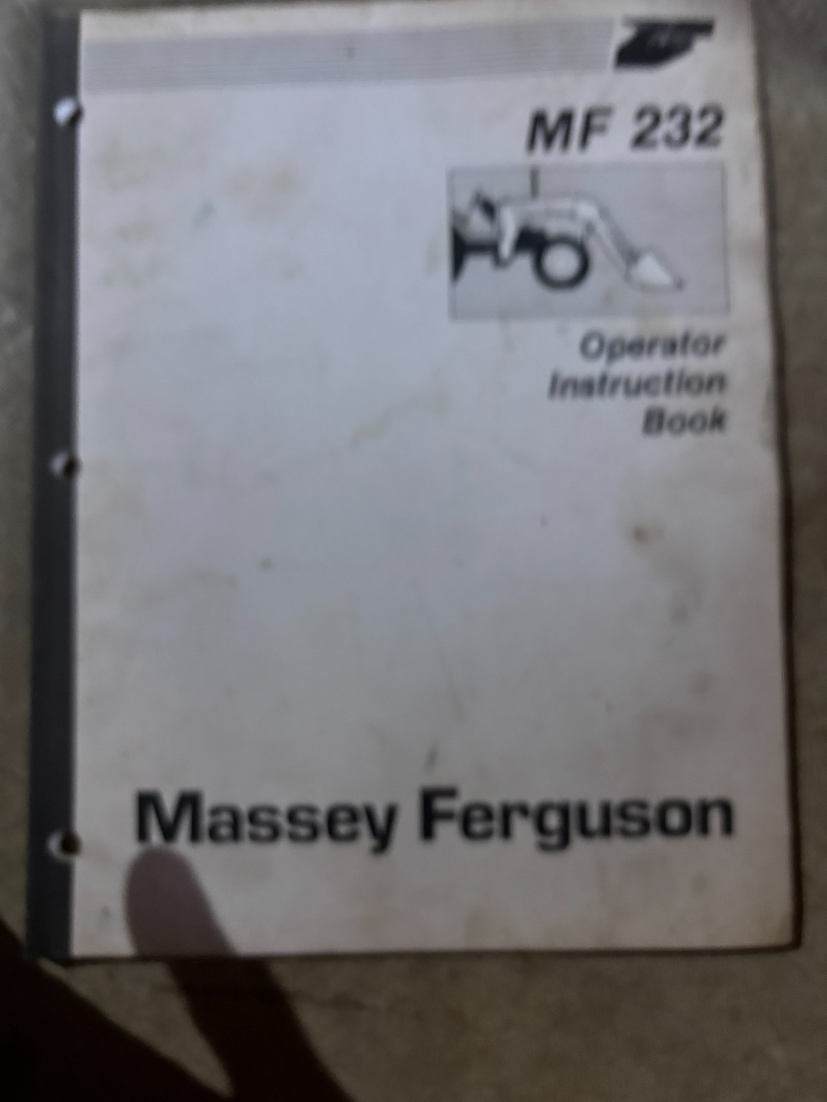 Massey Ferguson 232 Loader Operator&rsquo;s Manual AMIL26