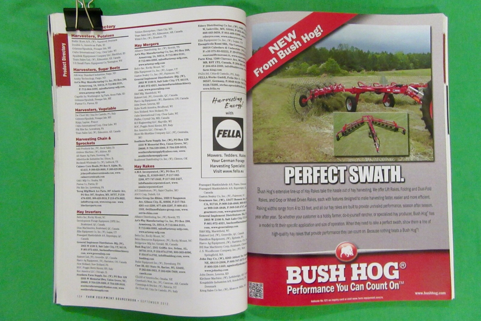 Farm Equipment Sourcebook 2013 ( September 2012) 9 Directories & 289 pages