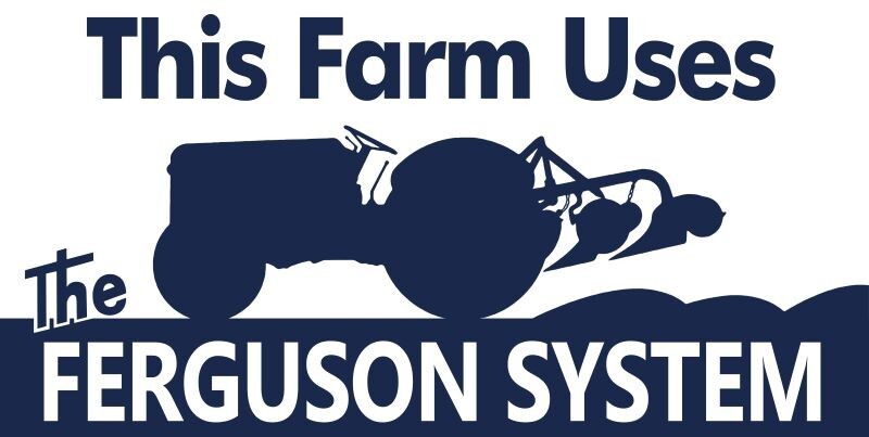 Ferguson Tractor Farming System NEW Sign 24×48&Prime; USA STEEL – DOUBLE SIDED