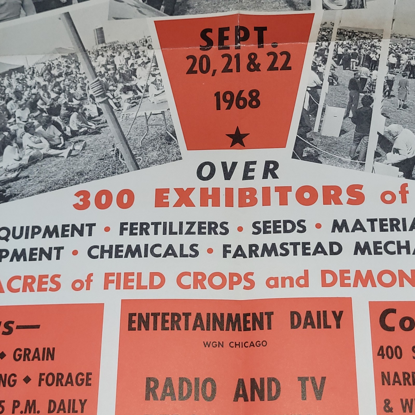 RARE 1968 Farm Power 14 Annual Show Gettinger Farms Sullivan IN. Poster