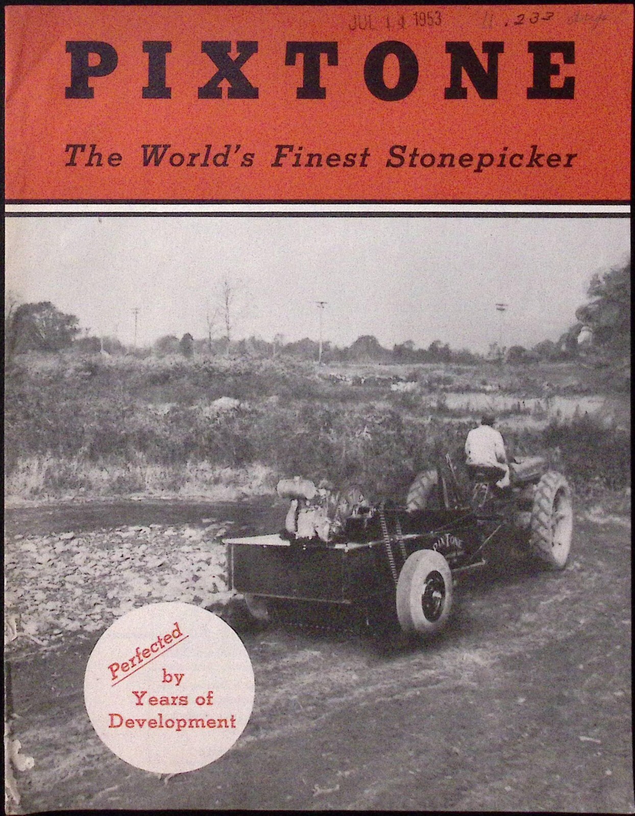 1954 Pixtone The World&rsquo;s Finest Stone Picker Brochure Bridgeport Implement Works