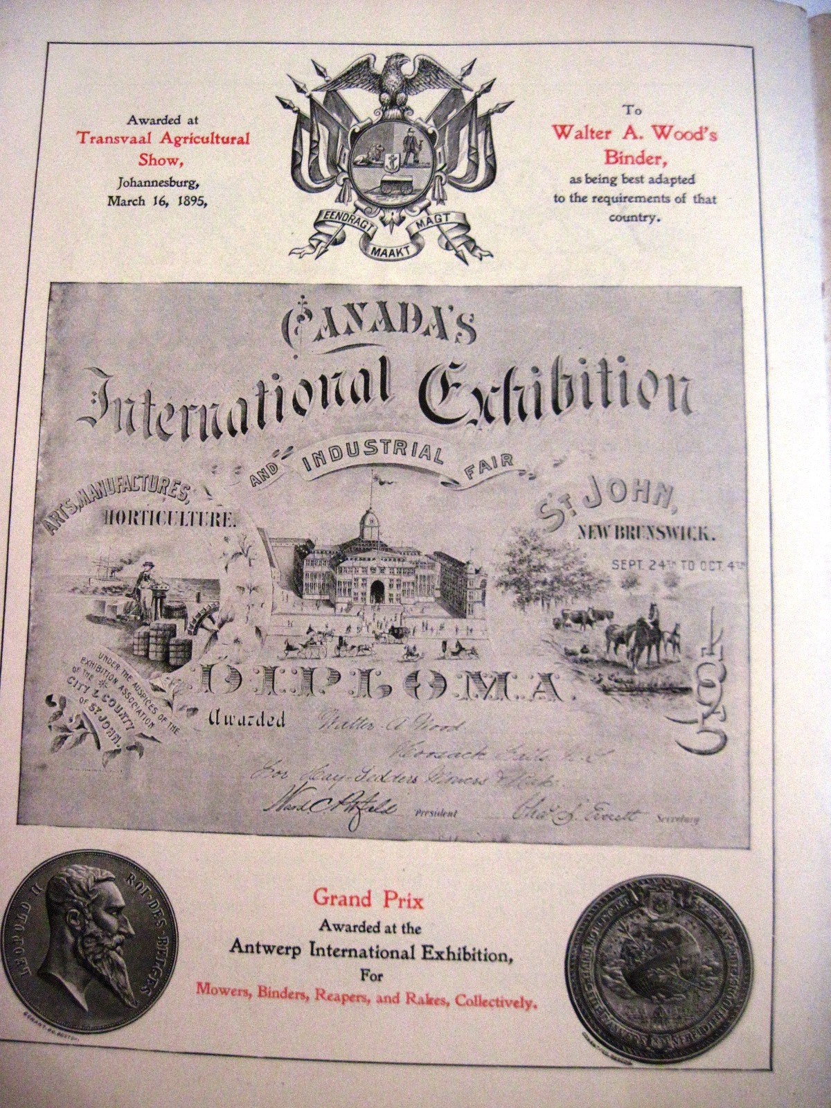 Stunning 1895 « Walter A. Wood » Mowing & Reaping Farm Machine Co.Catalog *