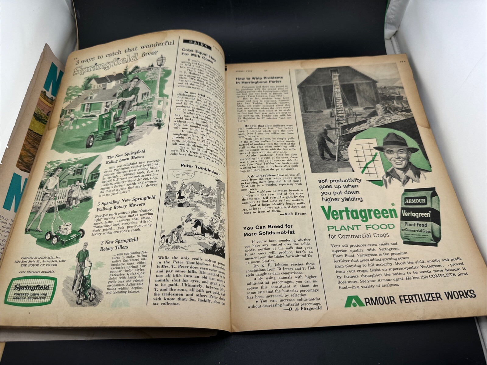 1958 Farm Journal Magazine Kenneth Rippel Asbury MO Great Ads Tractors & Trucks