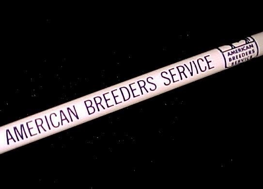 American Breeders Service ABS Lead Pencil Vintage Advertising Souvenir