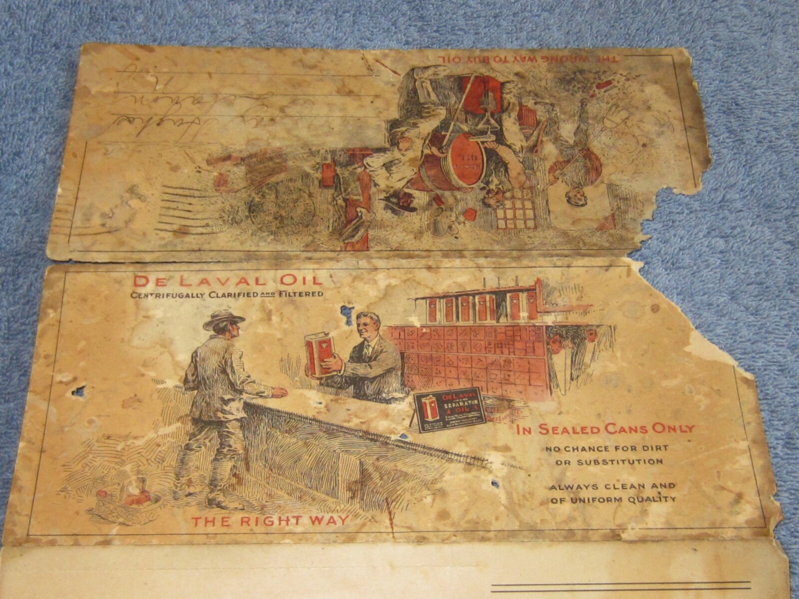 1914 De Laval Oil Separator Vintage Advertising Mailer Flyer