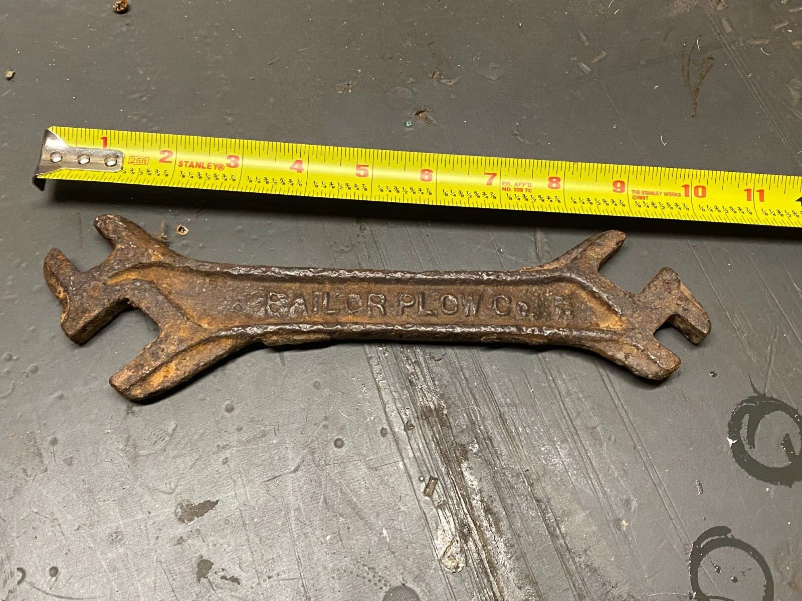 BAILOR PLOW Co. Vintage Cultivator Wrench #C49 BAILOR PLOW Atchison Kansas FARM