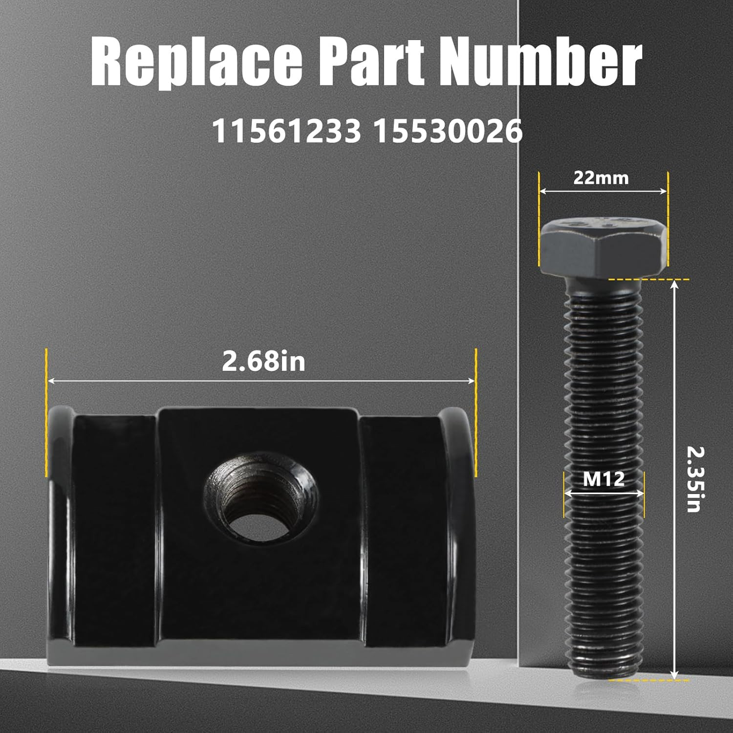 2 Torsion Bar Key Adjuster Nuts Bolts for Chevy GMC Cadillac Replace#