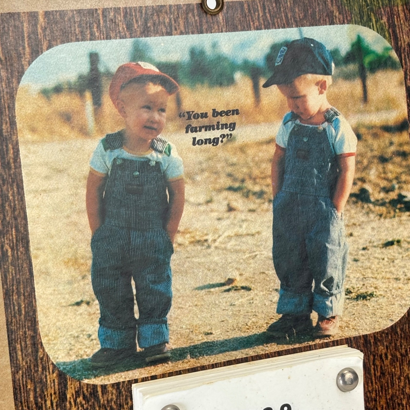 Vintage « You Been Farming Long? » Farm Country Kids 1989 Calendar John Thompson