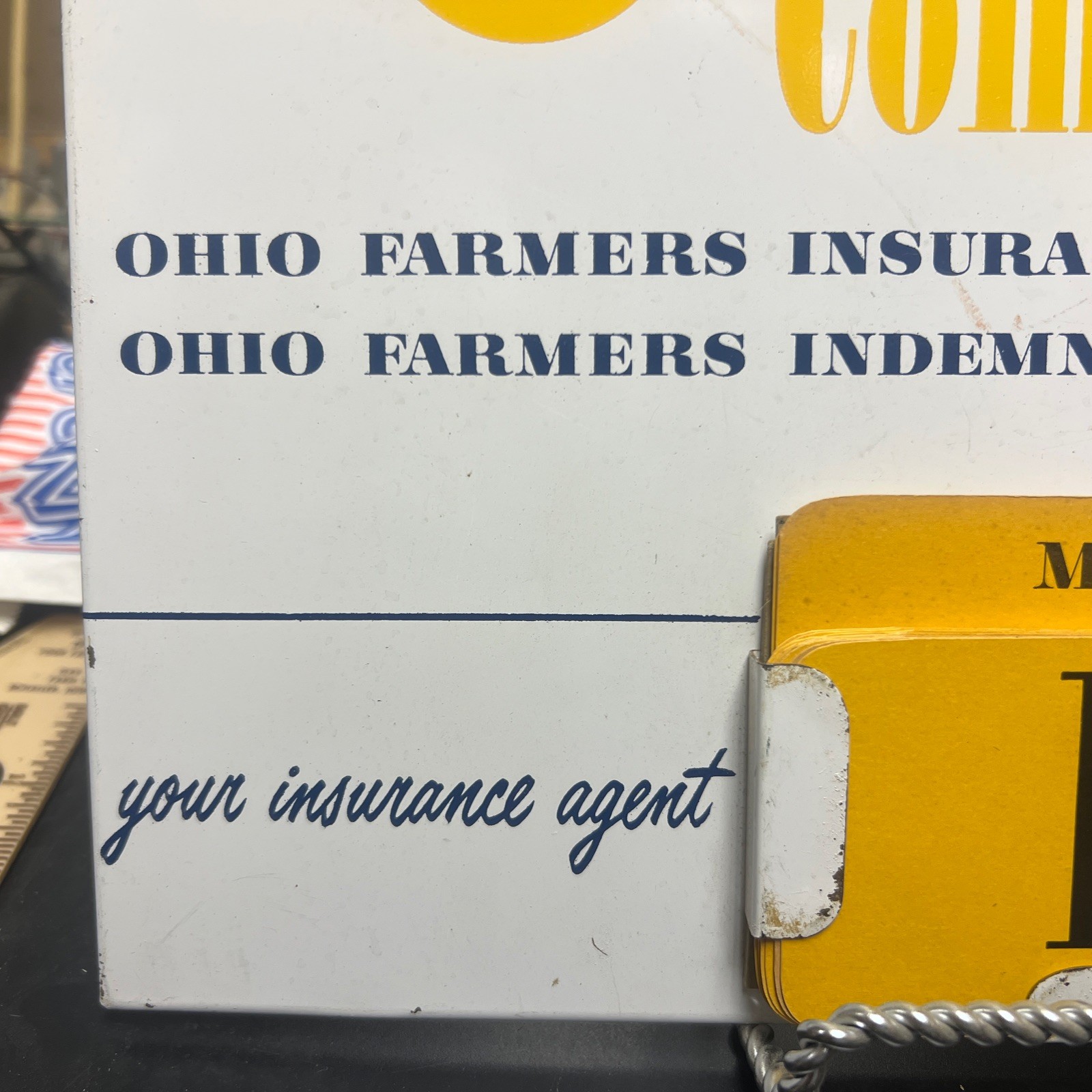 Vintage Ohio Farmers Insurance Company Perpetual Calendar-10” X 14”-FREE SHIP!!