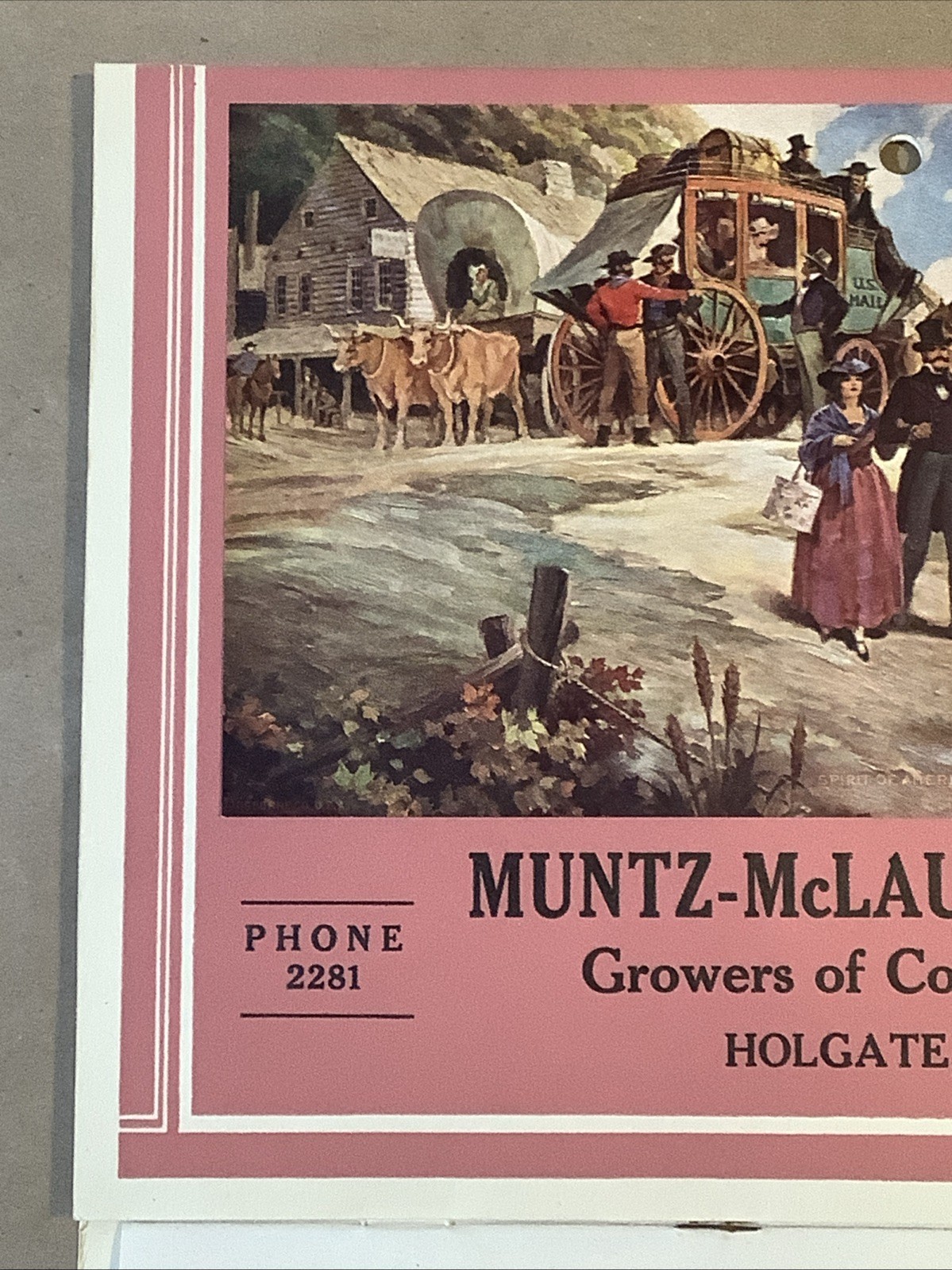 1946 Muntz-McLaughlin Co. Farm Inventory Calendar Holgate OH INV-P0801