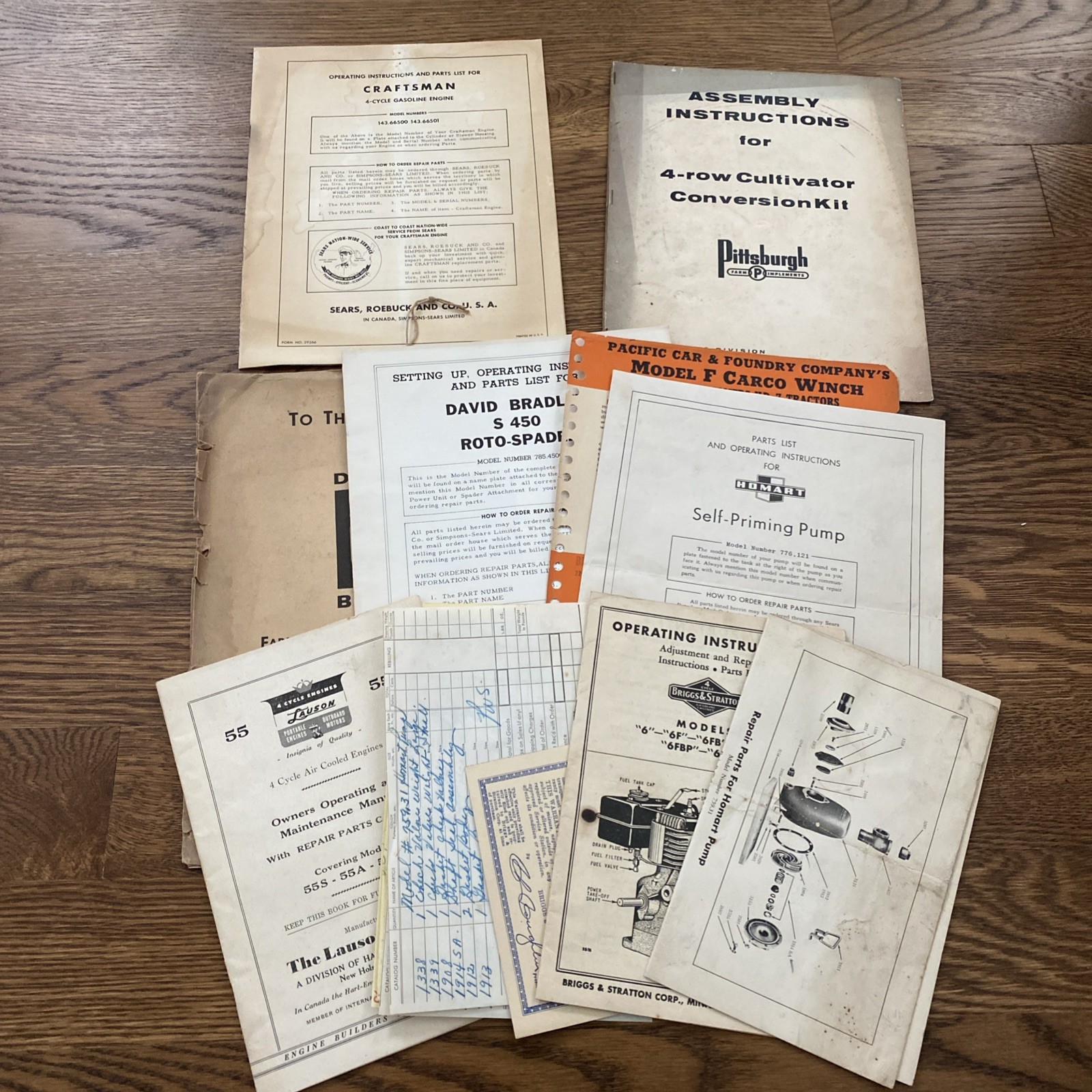 VTG Farm Equipment Machinery Ephemera Lot Manuals Brochures Deere Massey 1950s