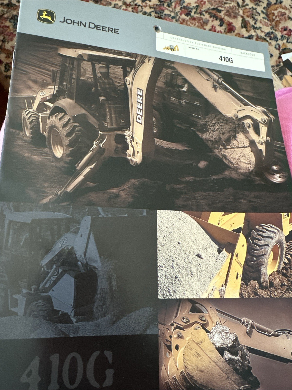John Deere 410G Backhoe Specifications Construction Sales Brochure 2001