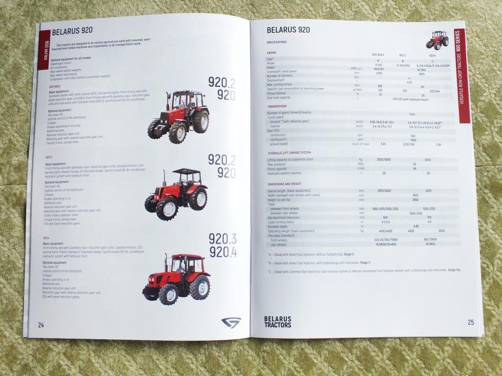 MTZ BELARUS Belarusian Tractor Loaders Brochure Anniversary Limited Catalog 2026