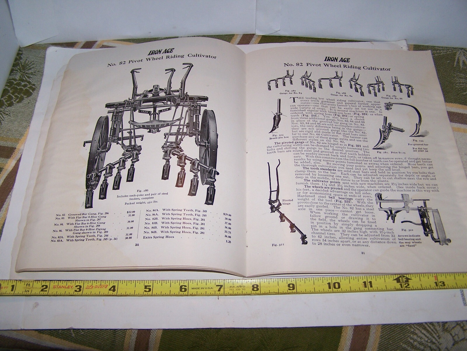IRON AGE 1910 Full Line Sales Catalog Cultivator Plow Planter Farm Garden NICE!