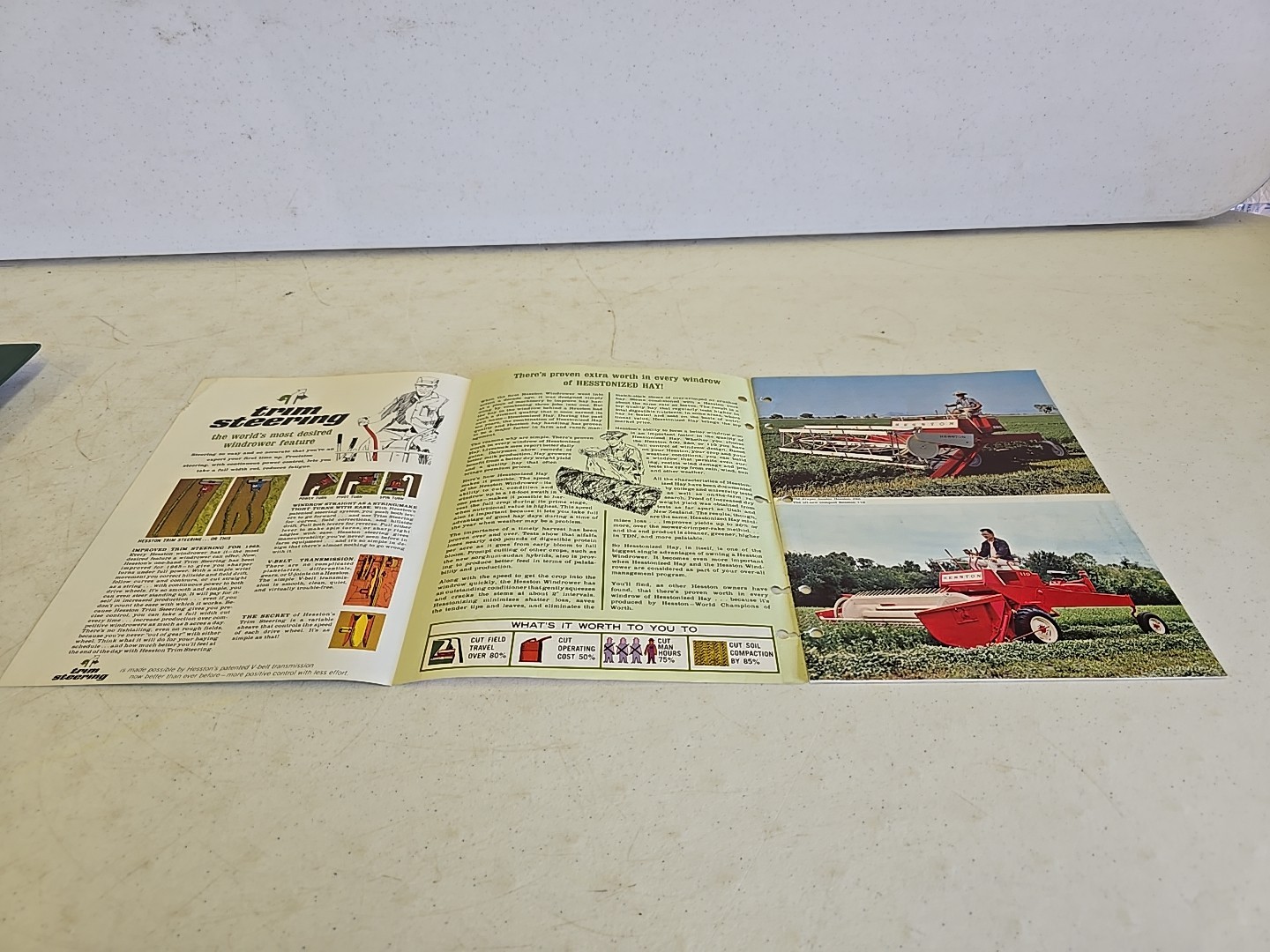 Vintage 1965 Hesston Windrower 110 280 500 Advertising Sales Brochure