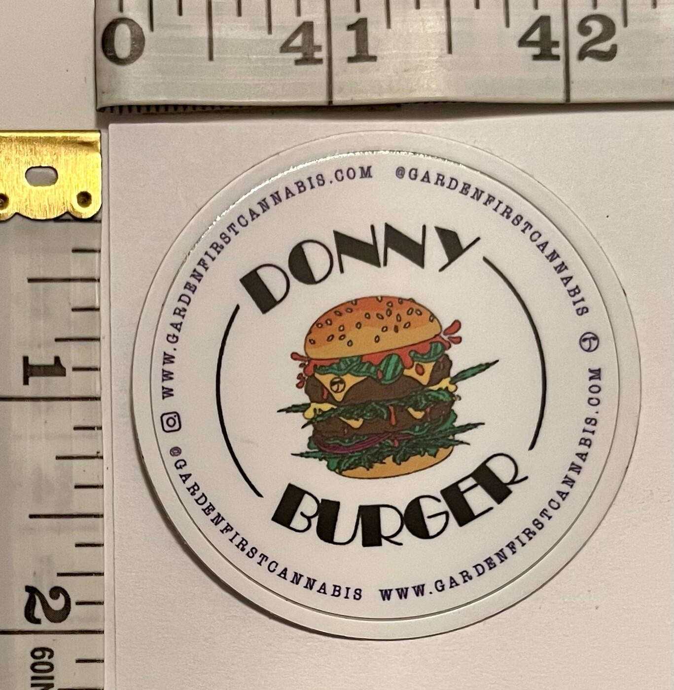 GARDEN FIRST Vinyl Sticker – Oregon, USA Cannabis Industry Advertisement