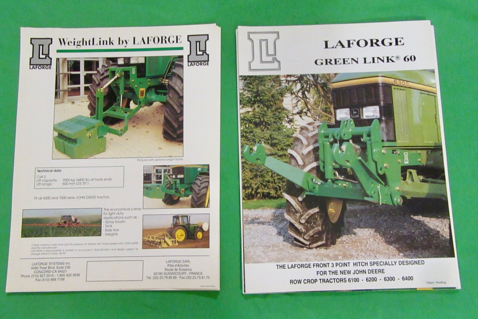LaForge Front Three Point Hitch Sales Brochure With Prices (1995) 14 pieces