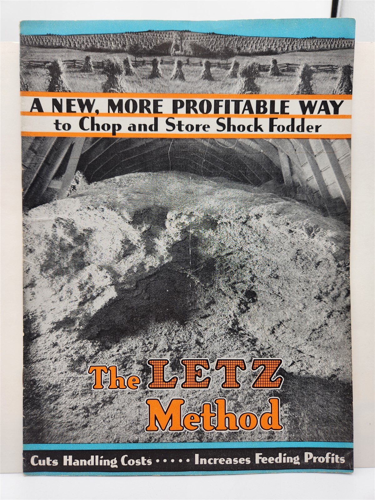 Letz Method to Chop & Store Shock Fodder Corn Live Stock Feed Pamphlet