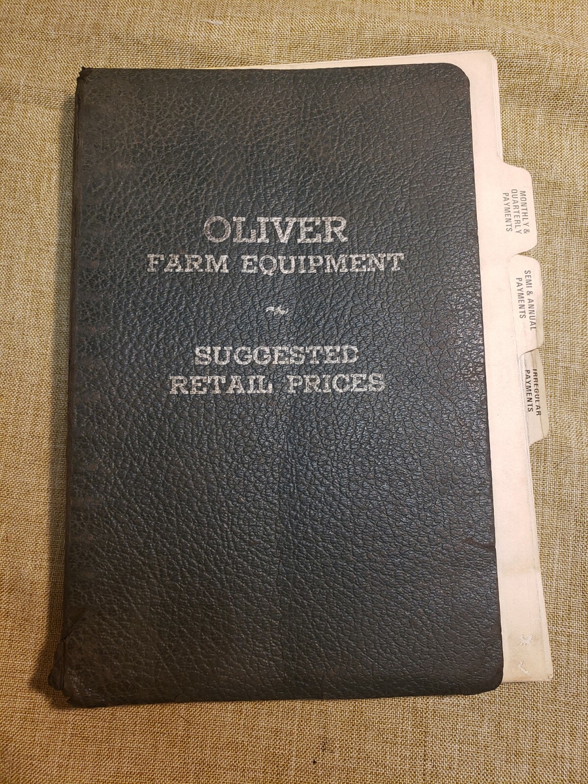 Oliver Farm Equipment Dealer RETAIL SALES PRICE FINANCE Book 1974