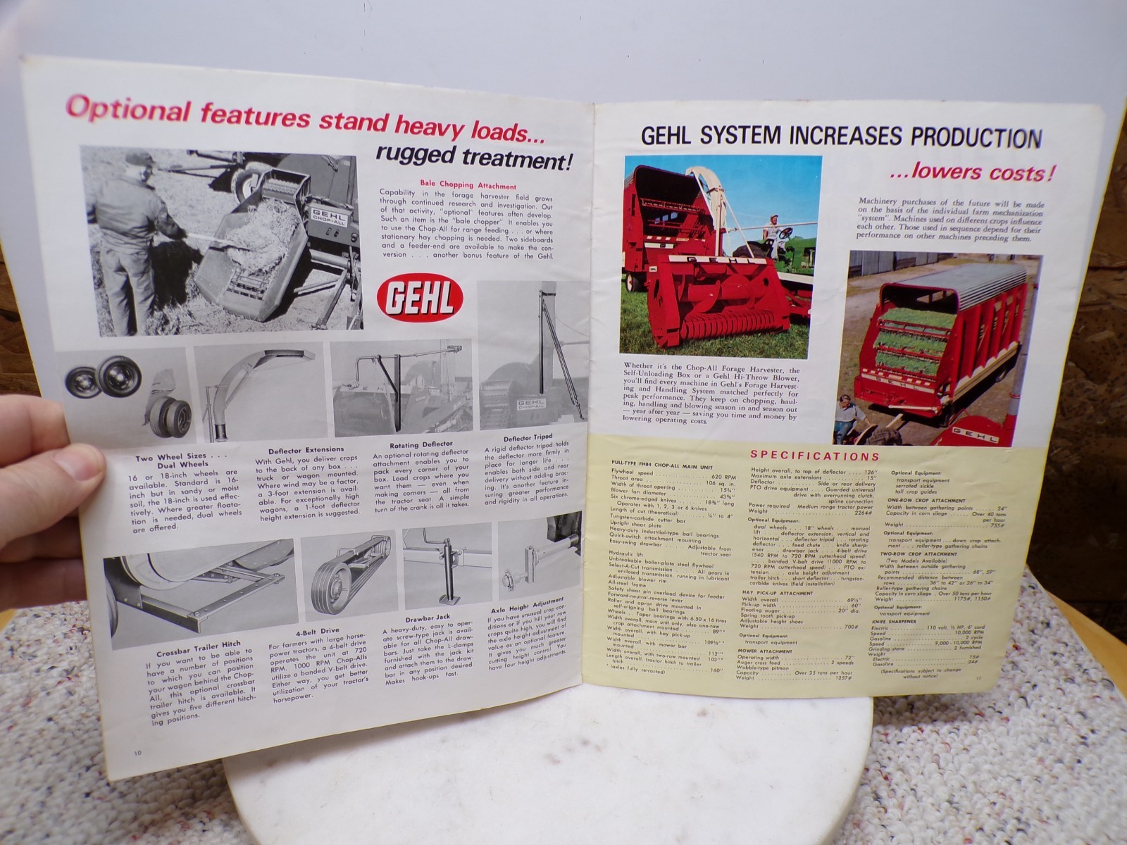 Gehl Chop-All Harvester Chop-King Farm Implement Dealer Sales Brochure