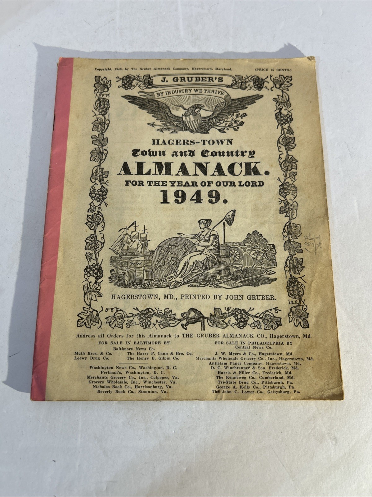 Agricultural Almanac Lot Of 16, Plus One Royster’s Almanac 1962