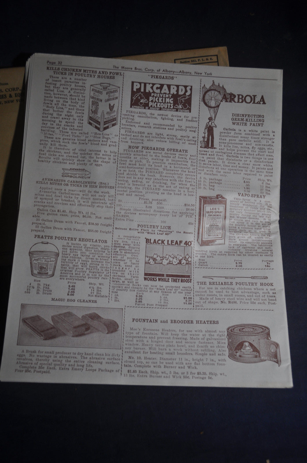 1938 Moore Brothers [Albany NY] Catalog, Dairy, Poultry & Veterinary Supplies