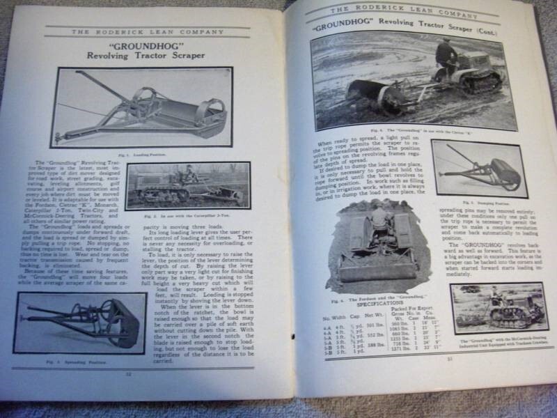 1928 RODERICK LEAN,OHIO,TILLAGE IMPLEMENTS 54pg CATALOG