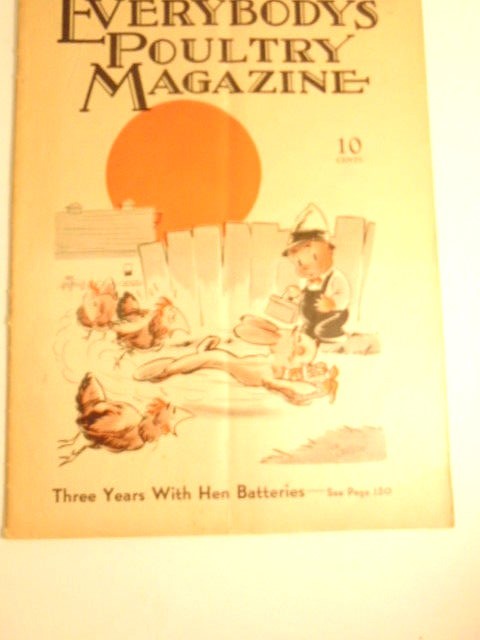 April 1935 Everybodys Poultry Magazine with ads and articles for poutry farmers.