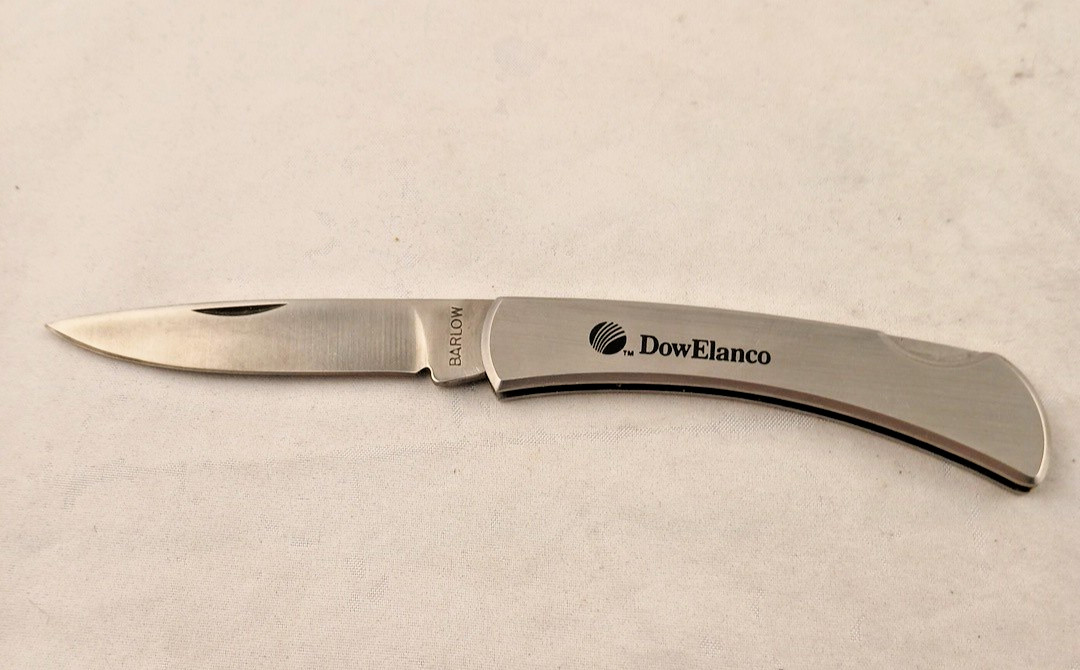 Vintage DOW Chemical DowElanco Barlow Pocket Knife-EXCELLENT!