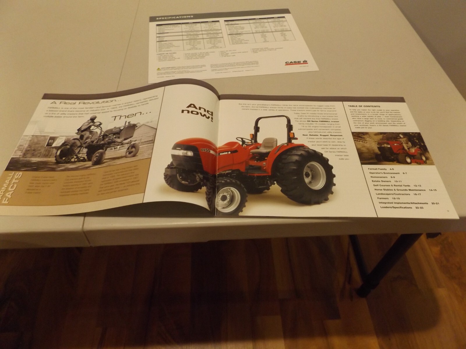 2-pc. CASE-IH DX SERIES TRACTORS, # CIH7250602 2005, CIH9300404 020580 2005