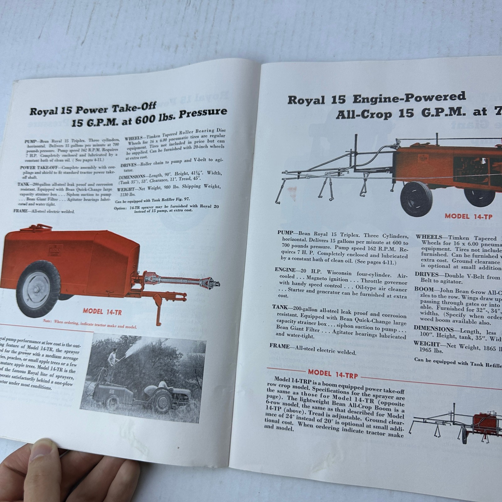 John Bean Sprayers FMC Food Machinery Corporation Catalog Lansing Michigan