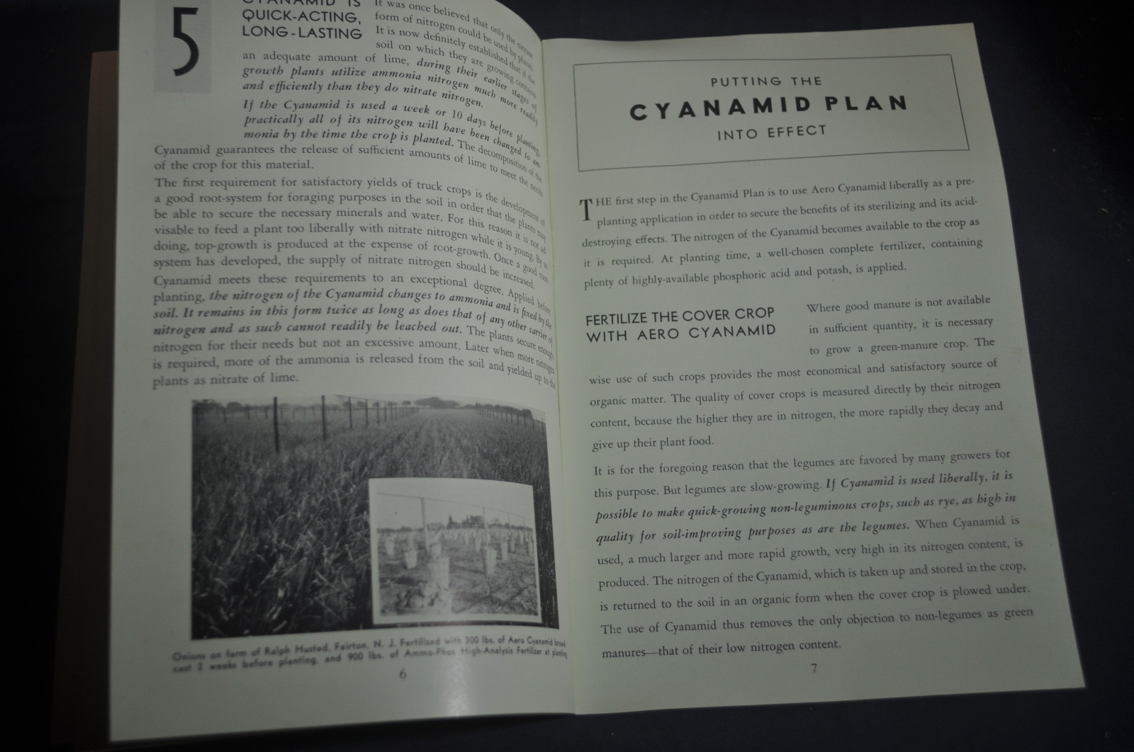 1932 The Cyanamid Plan for Growing Truck Crops *Fertilizer*