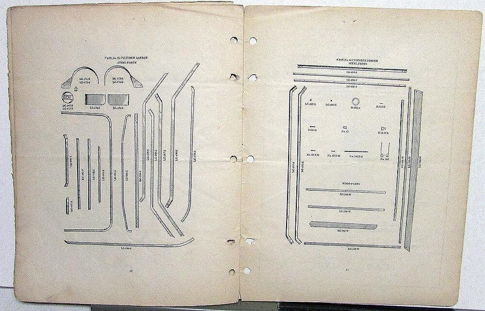 1936 Case 16 Hayloader & Gleaning Specs Construction Repair Part List Catalog