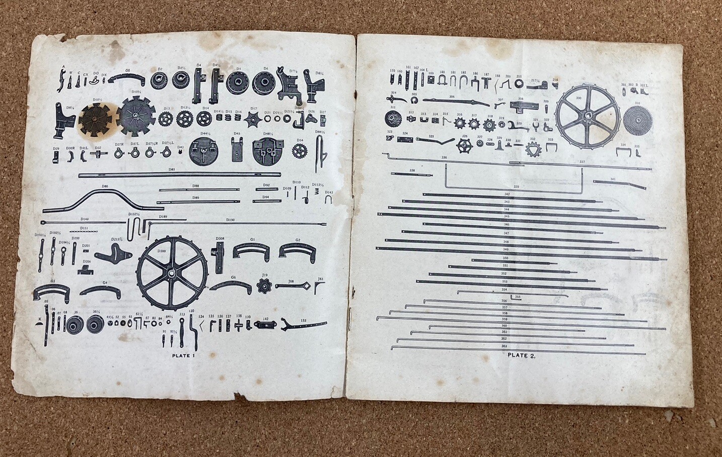 c. 1880 KEMP & BURPEE SUCCESS AND KEMP ORIGINAL MANURE SPREADER PART LIST MANUAL