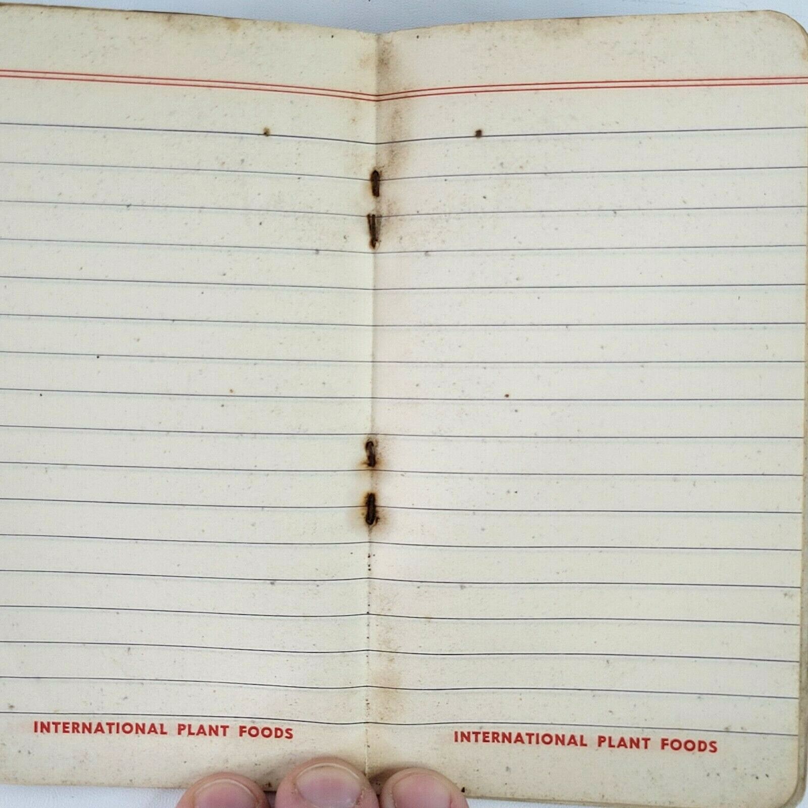 1956 International Fertilizers Pocket Calendar & Notepad Chicago Mason City Iowa
