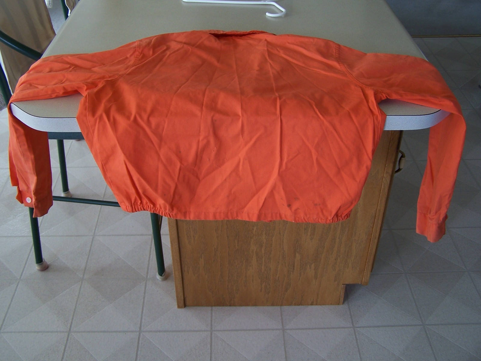 Allis Chalmer Orange Long Sleeve Vintage tractor Jacket Medium Heavy Shirt M