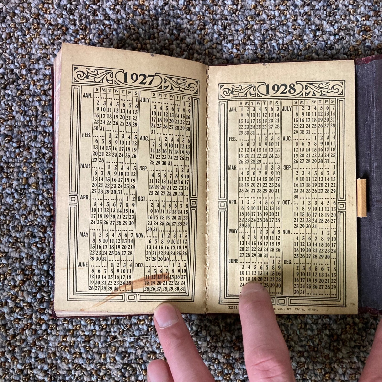 Vintage Northwestern Commission Company Livestock Ledger Receipt Book 1927-1928