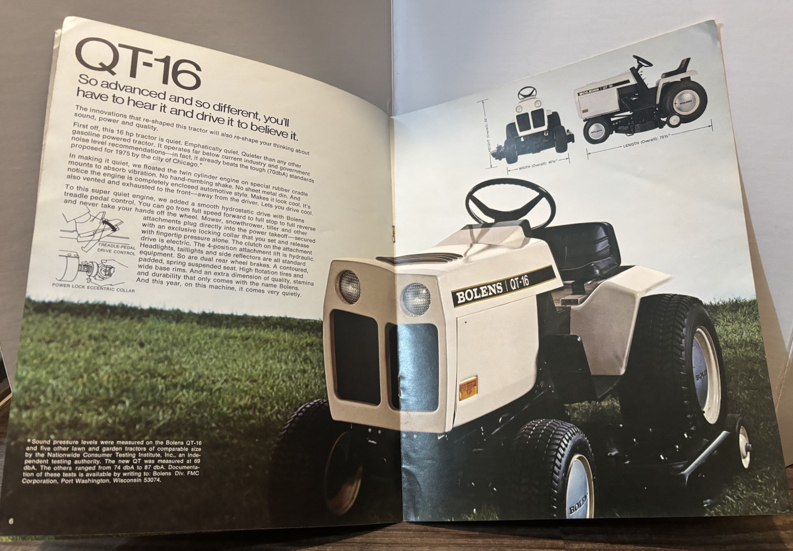 Vintage 1970’s BOLENS Lawnmower Lawn Garden Tractors BROCHURE. Alaska Dealer.