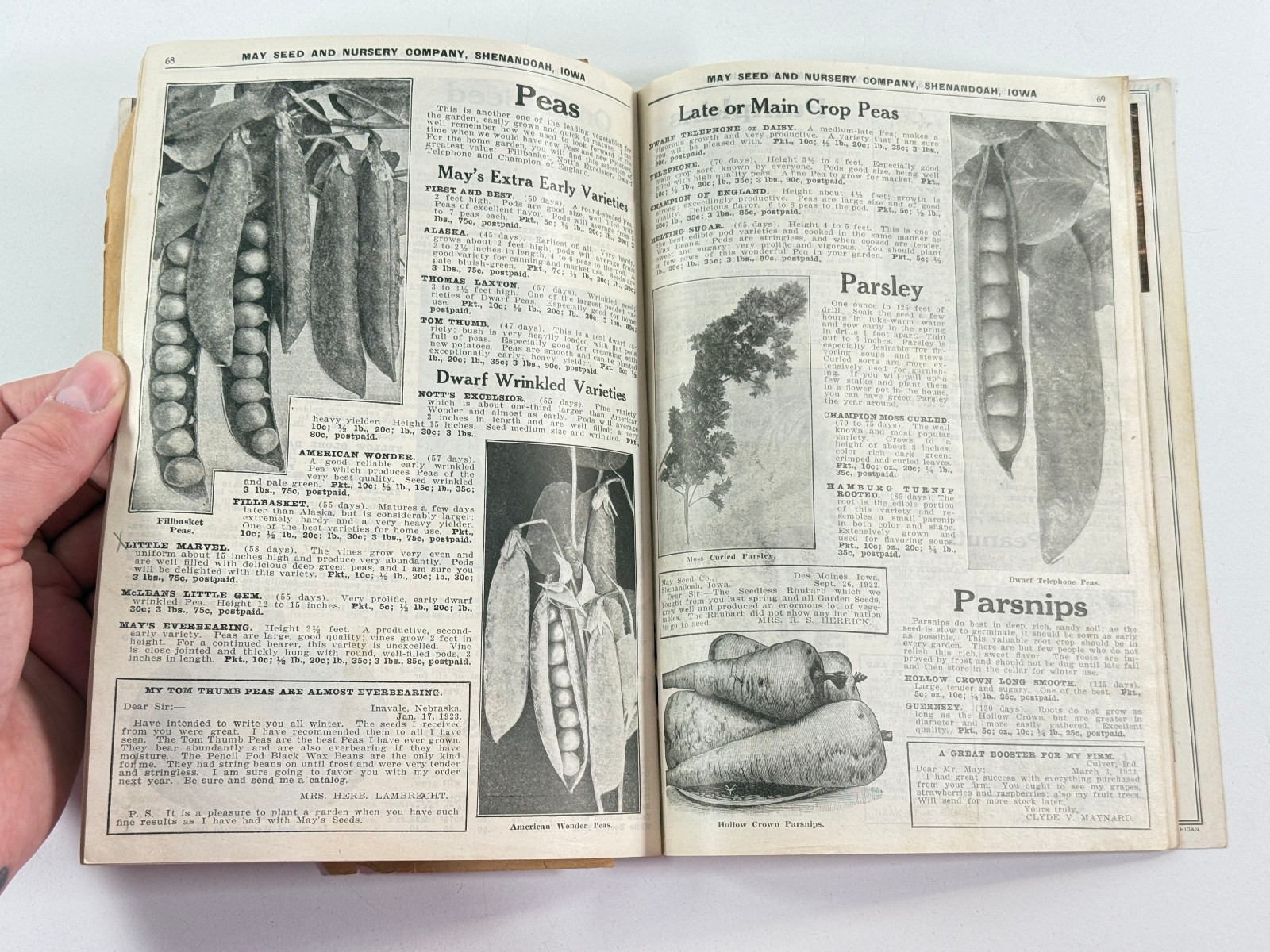 1924 May Seed Advertising Catalog Shenandoah Iowa IA