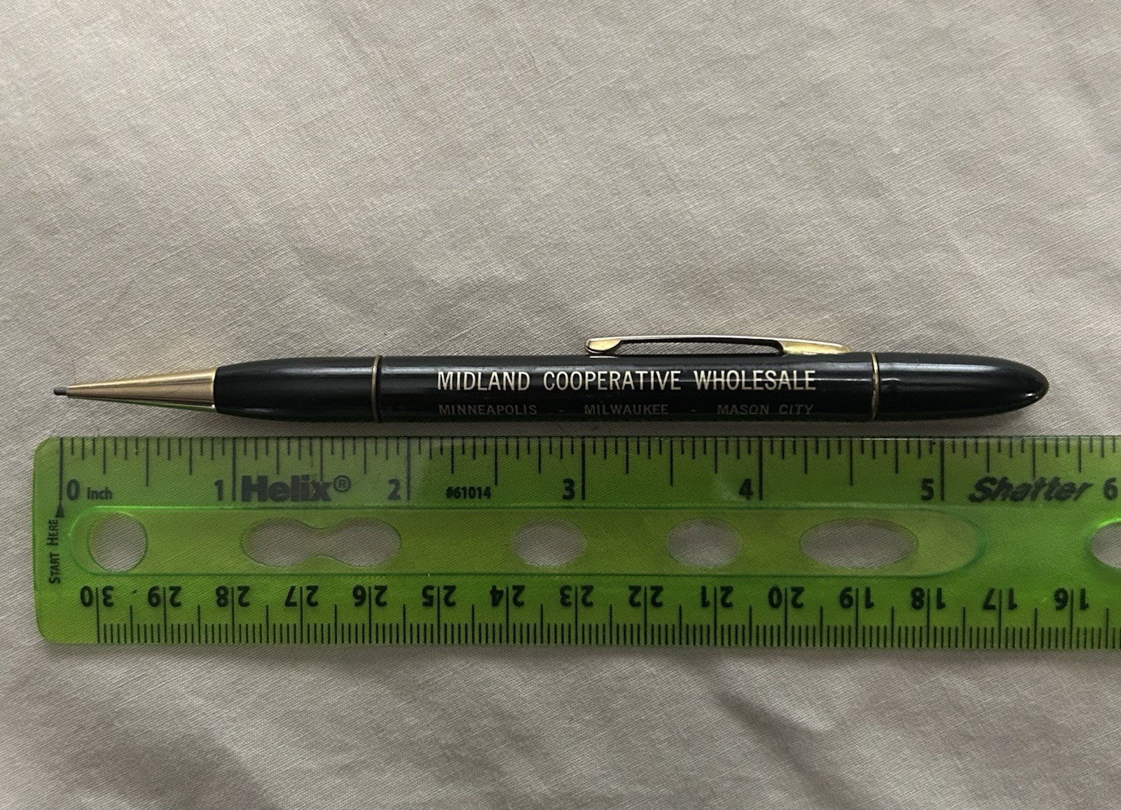 Vintage Advertising Mechanical Pencil Midland Cooperatives Minneapolis Milwaukee