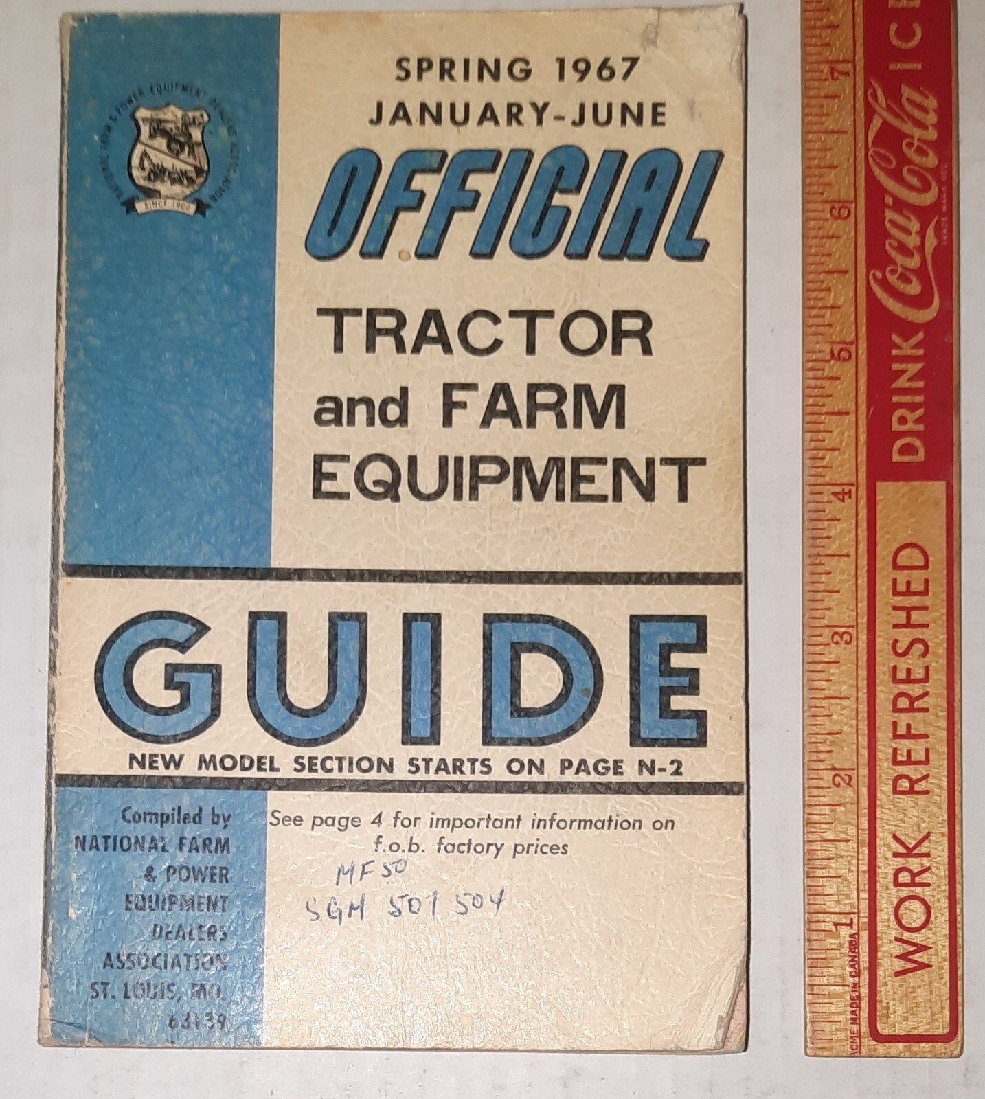 Vintage Official Tractor And Farm Equipment Guide Spring 1967 January-June