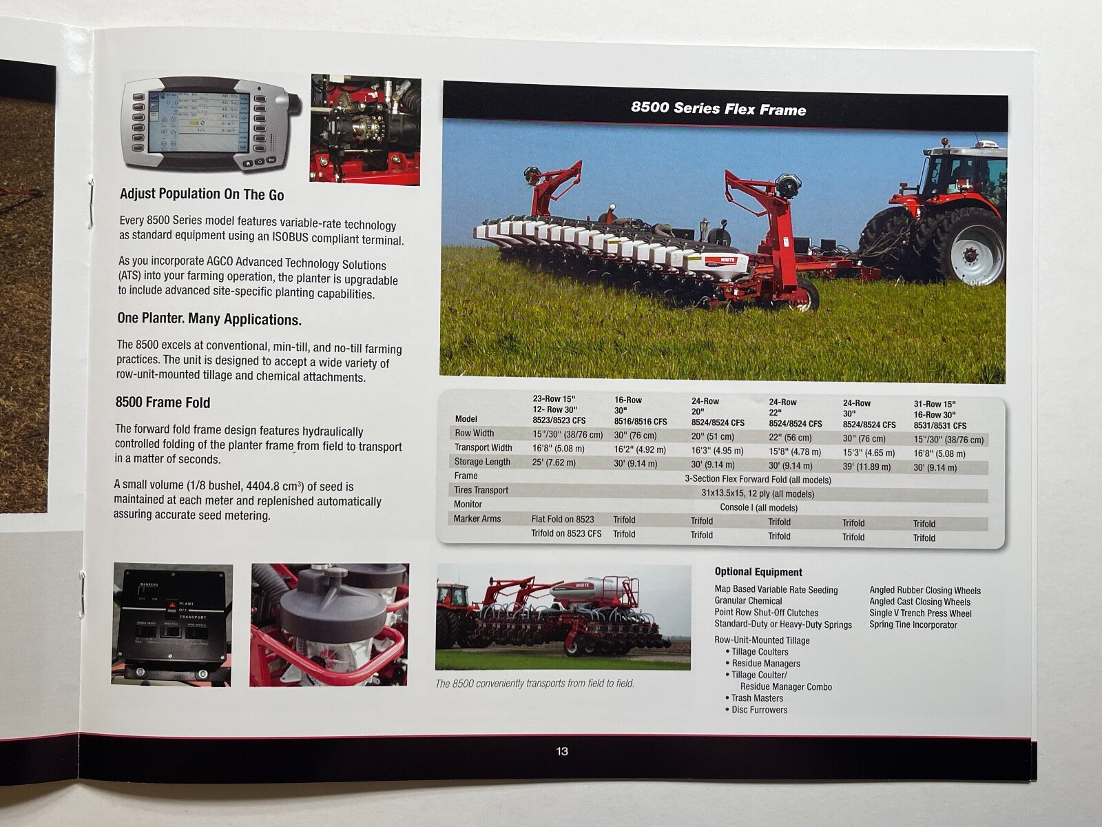 White – 8000 Series Planters Sales Brochure *2011* (Showroom Sales Booklet)