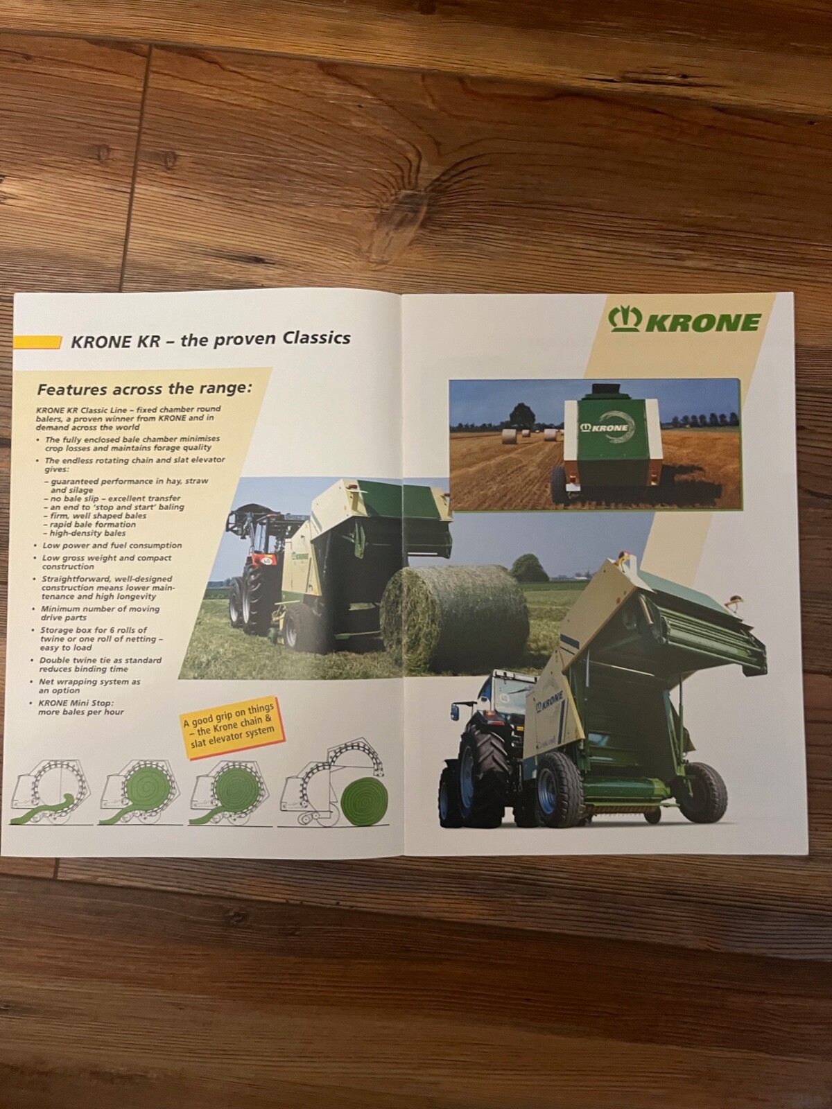 2005 Krone KR Classic Line Round Balers Sales Brochure