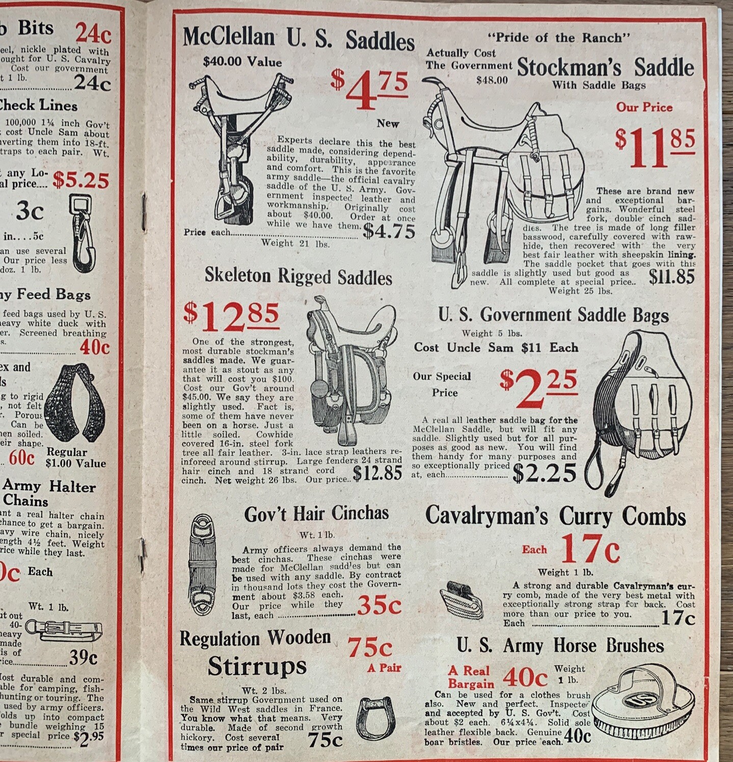 Vntg U.S. ARMY GOODS FARM NEEDS Catalog No. 6 RARE 1923-24 Salina, KS