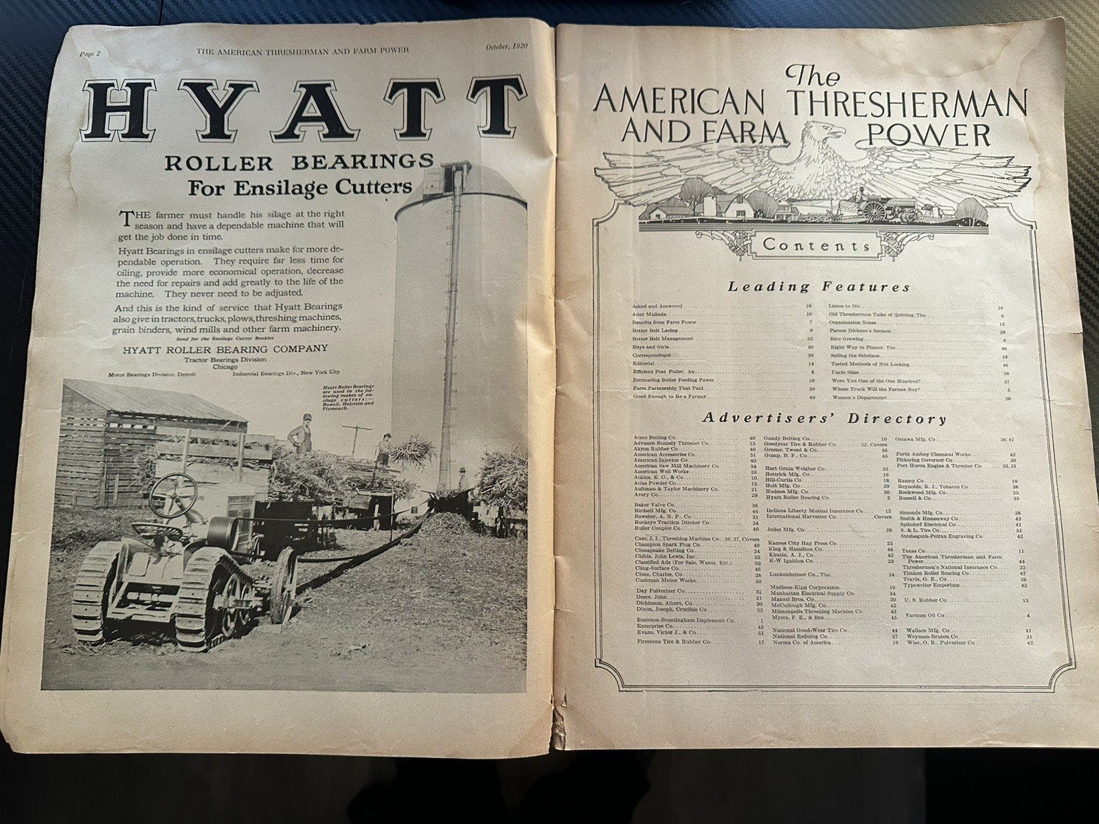 The American Thresherman & Farm Power MAGAZINE October 1920 MADISON, WIS. Vol 23